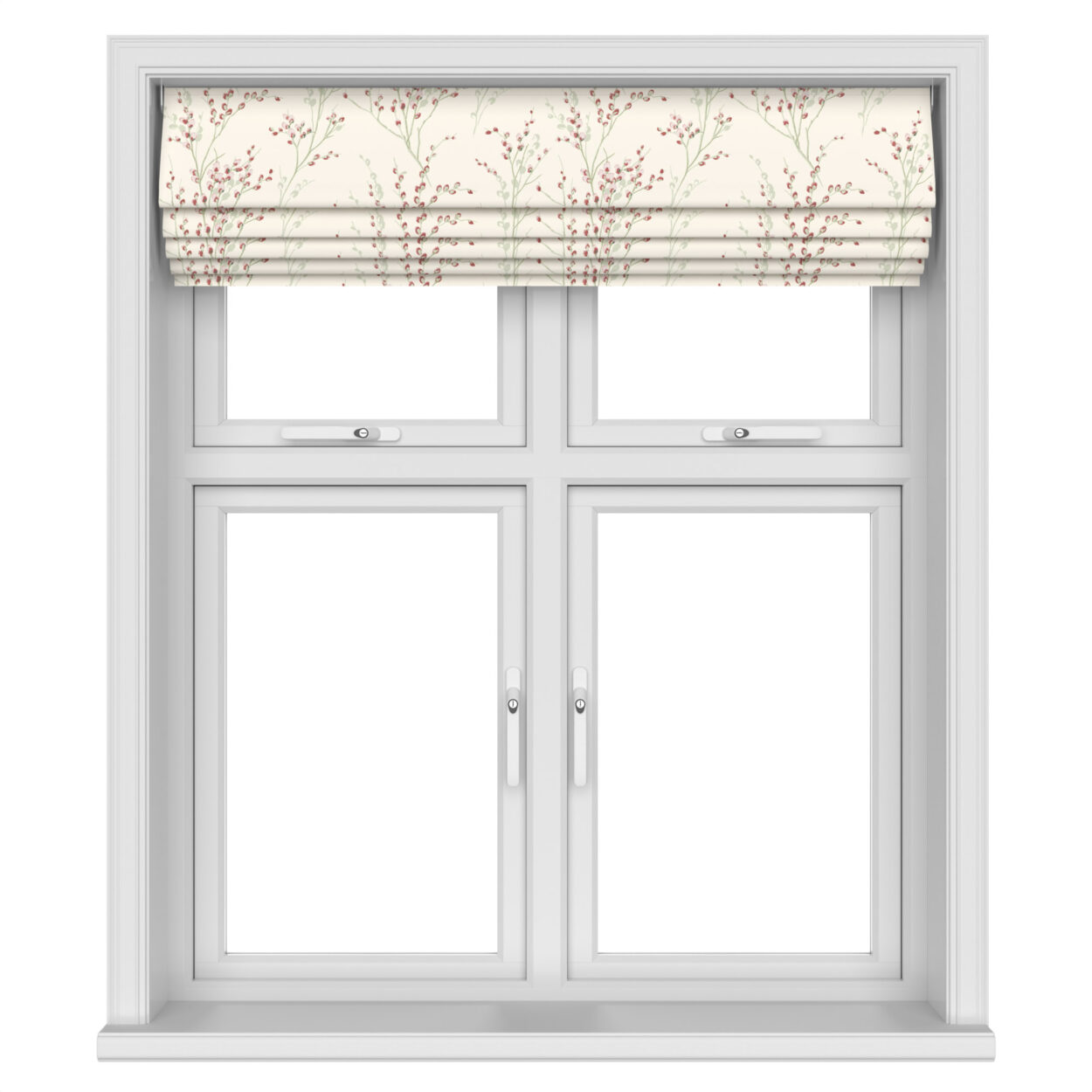 Laura Ashley Pussy Willow Winter Cranberry Red Motorised - Image 5