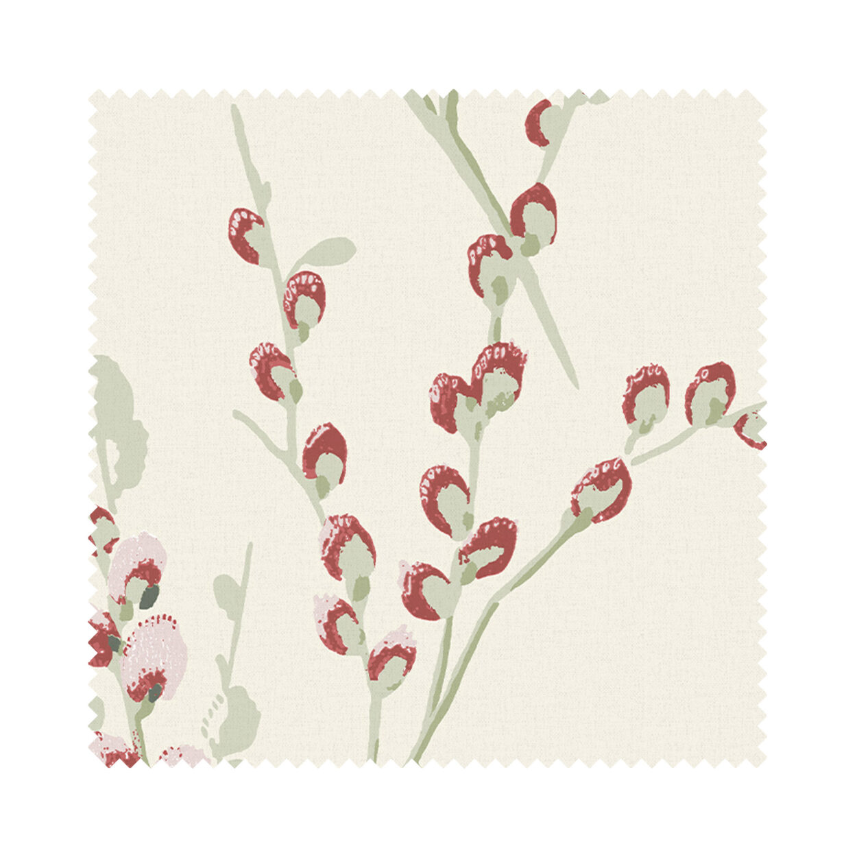 Laura Ashley Pussy Willow Winter Cranberry Red - Image 7