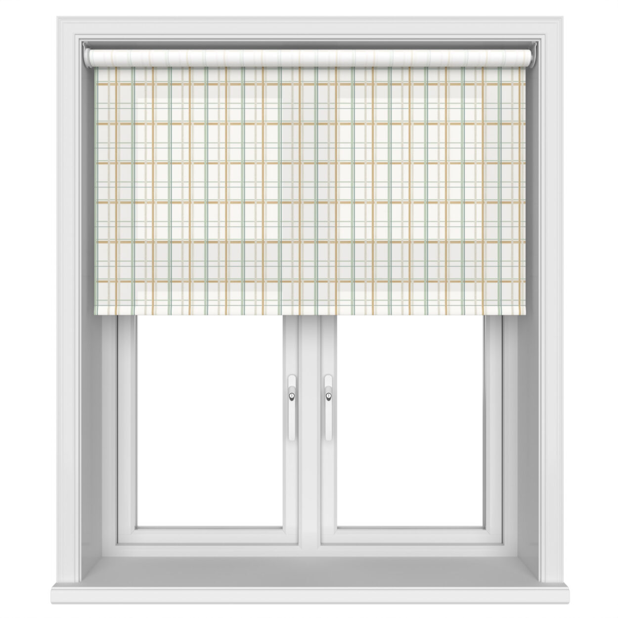 Laura Ashley Burford Check Ochre Motorised
