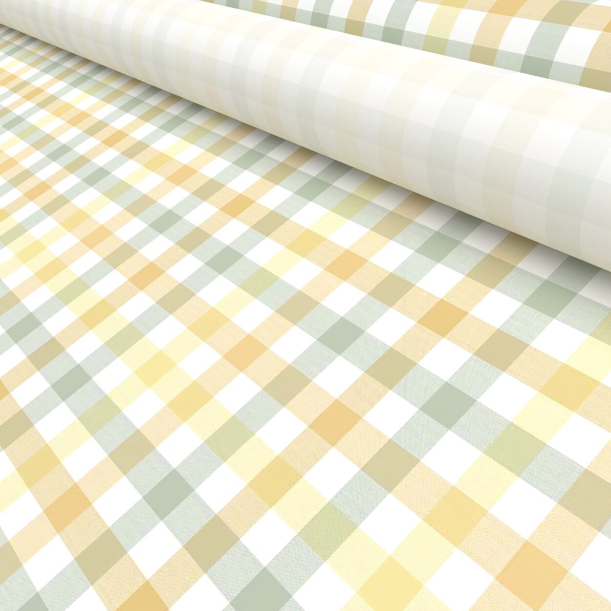 TwistFit Laura Ashley Cove Check Ochre - Image 5