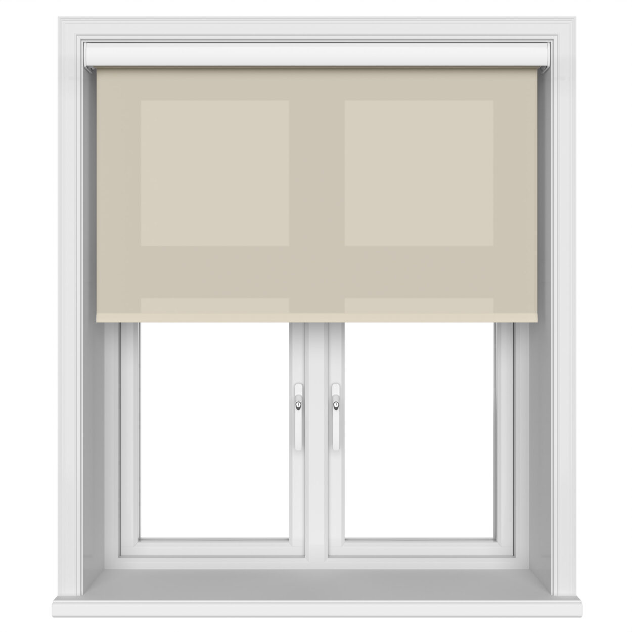 Unicolour Beige Cassette Motorised