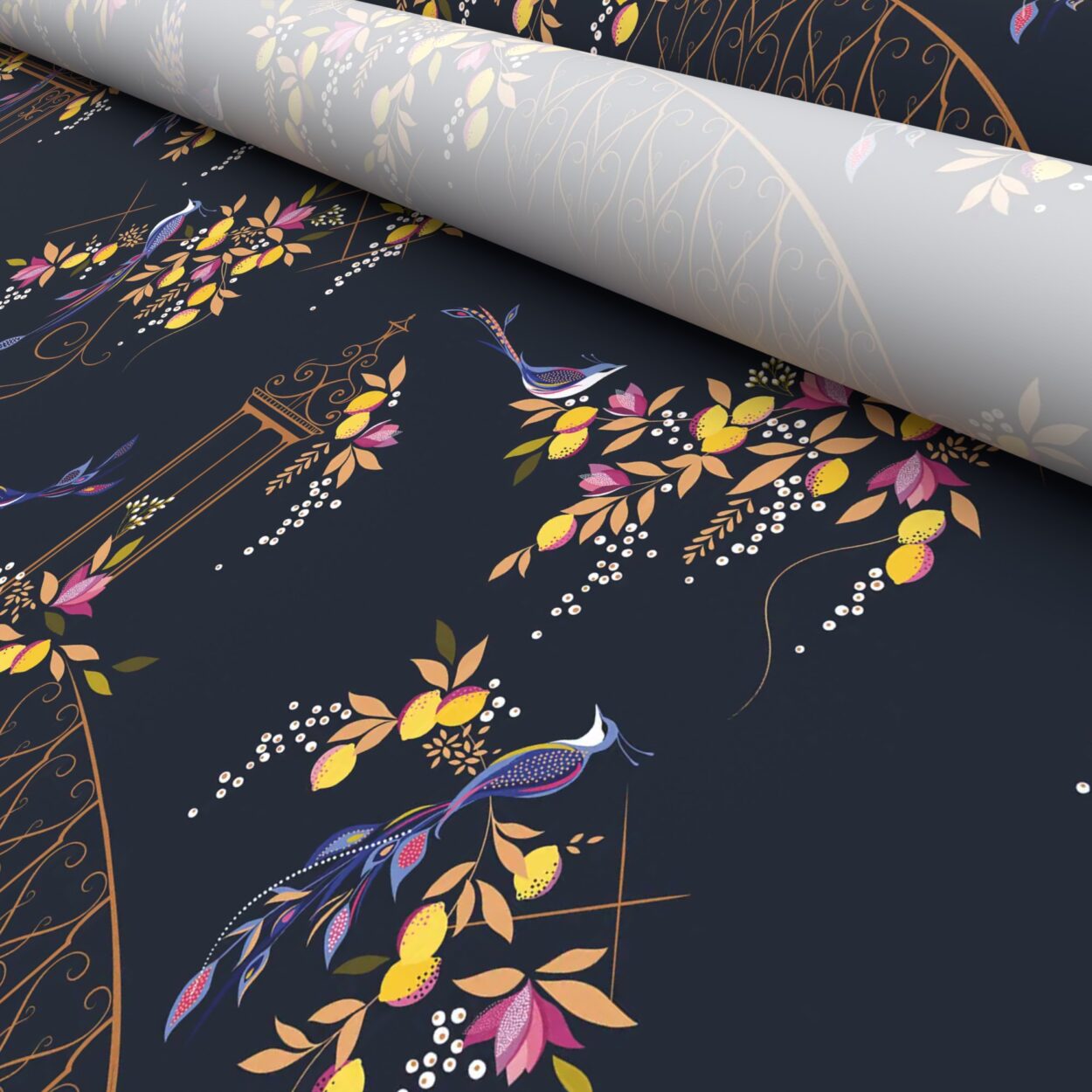 TwistFit Sara Miller Birds & Gate Deep Navy - Image 5