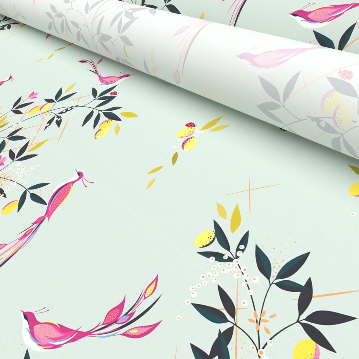 TwistFit Sara Miller Birds & Trellis Duckegg - Image 5