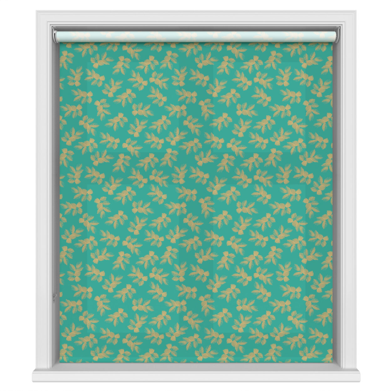 Sara Miller Etched Leaves Green - Image 2