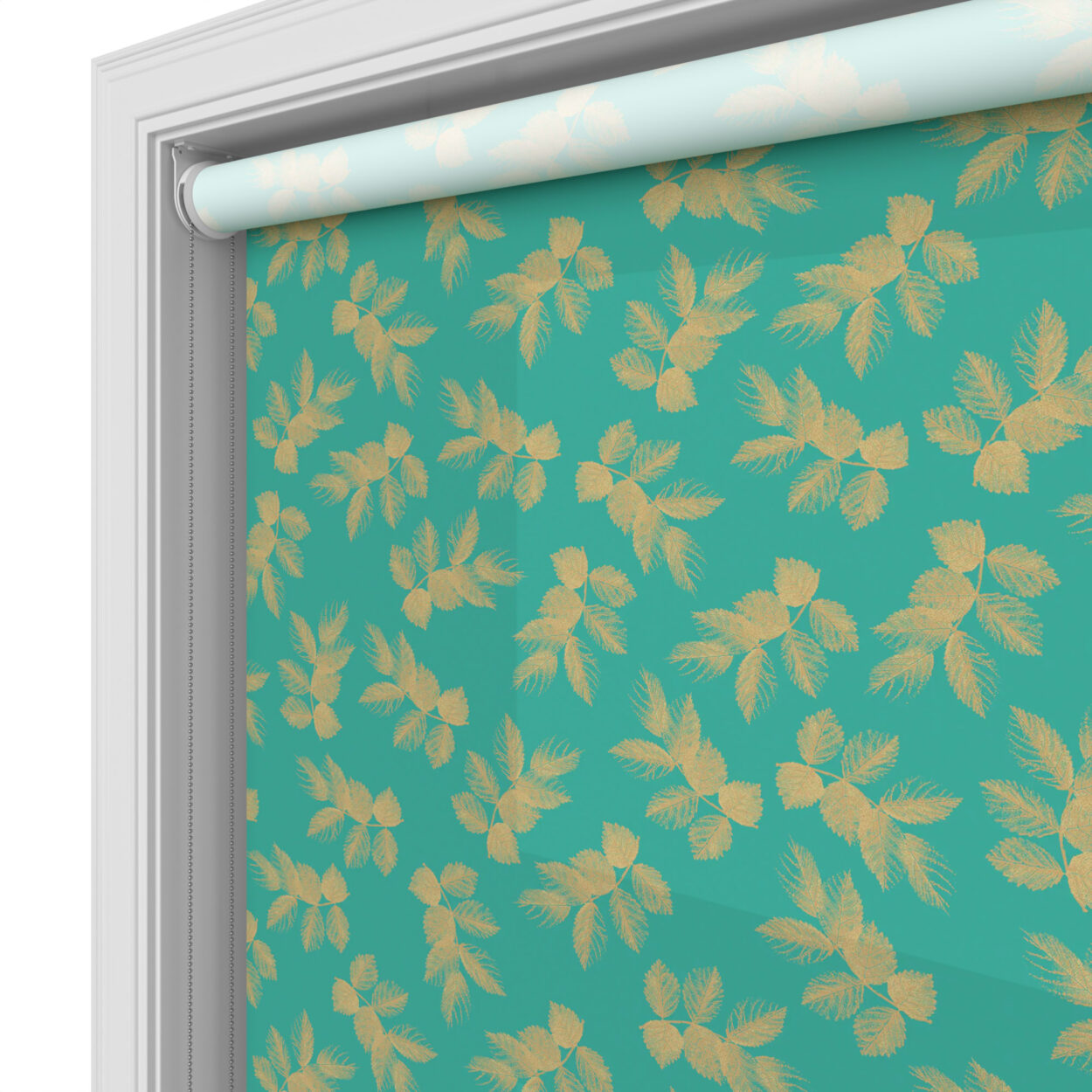 Sara Miller Etched Leaves Green - Image 4