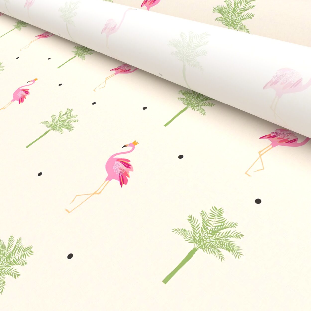 Sara Miller Flamingo Cream - Image 5