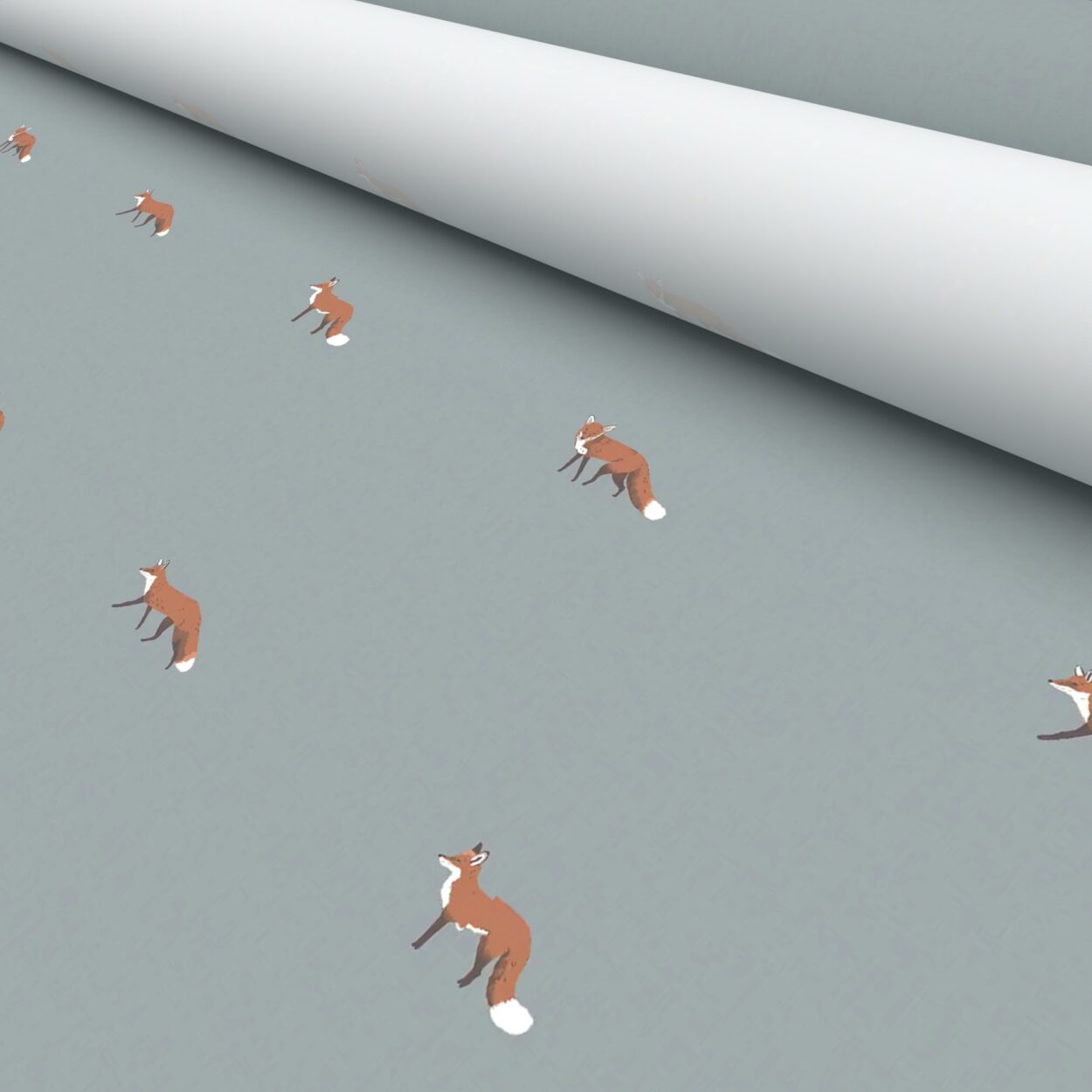 Sophie Allport Foxes Teal - Image 5