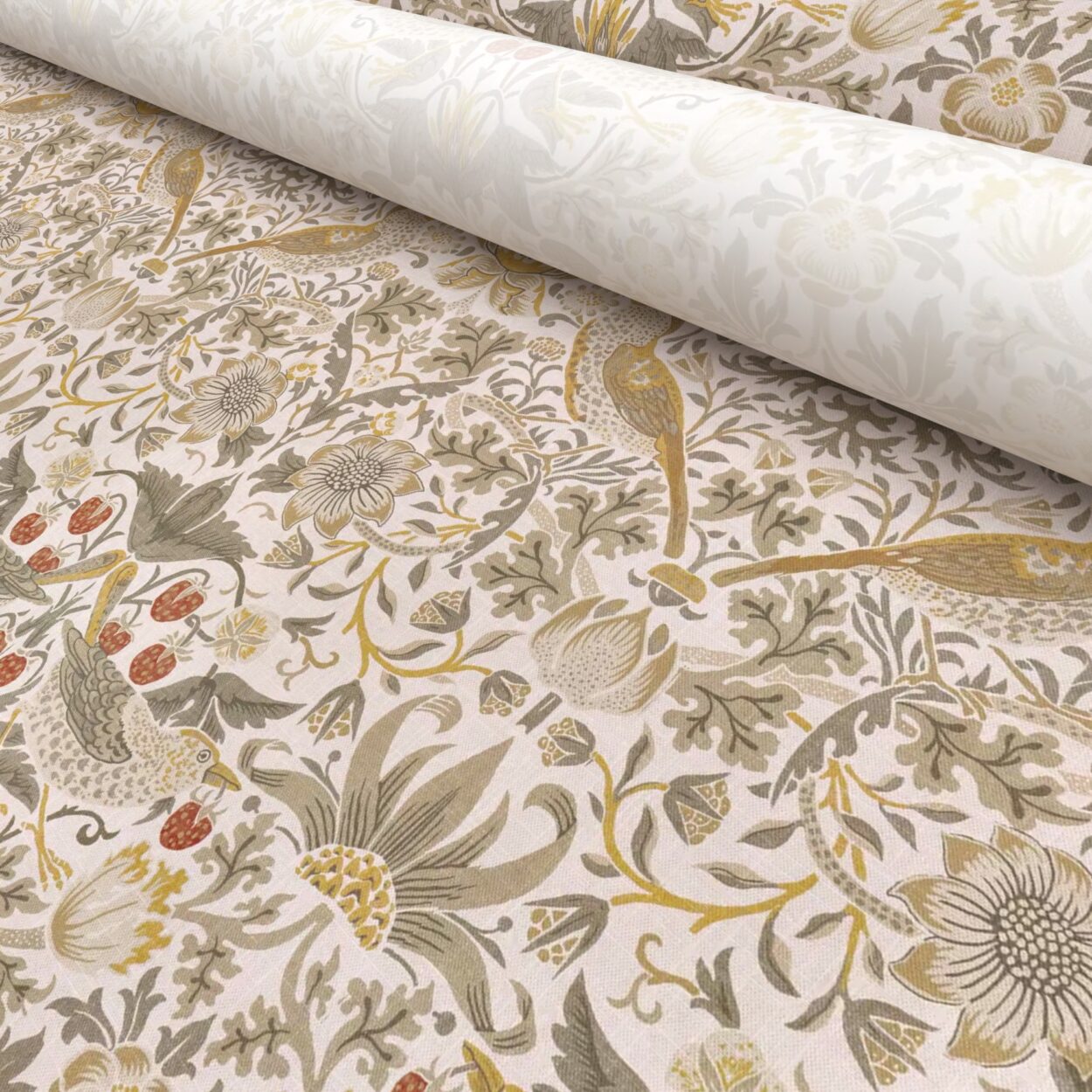 TwistFit William Morris At Home Strawberry Thief Ochre - Image 6