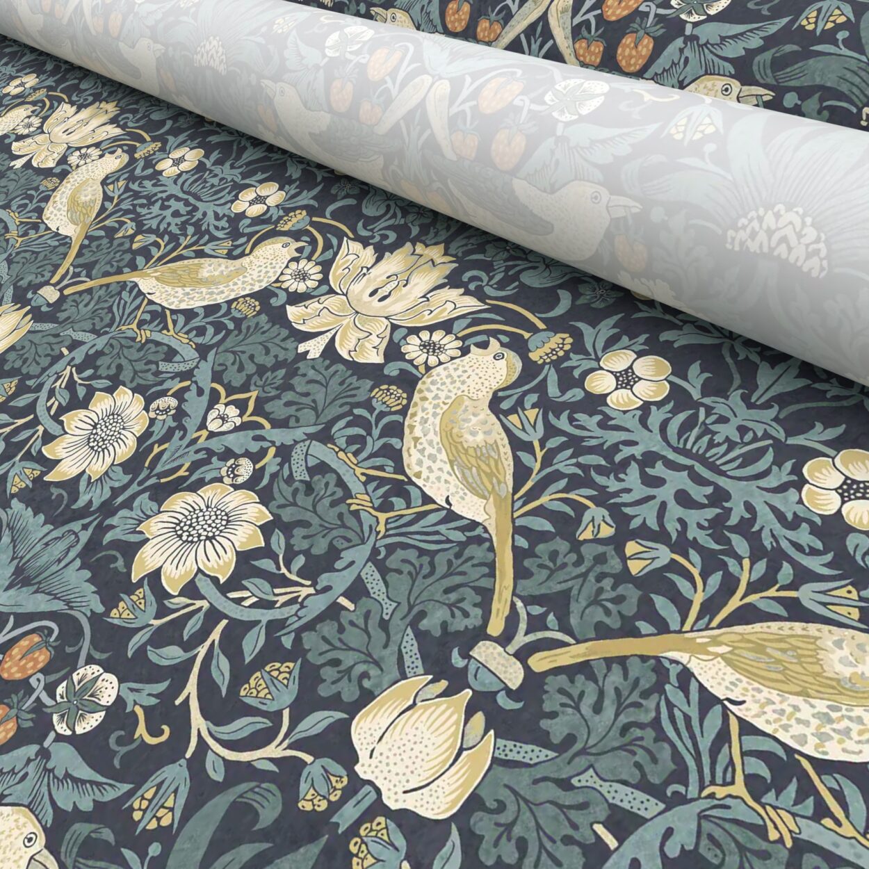 TwistFit William Morris At Home Strawberry Thief Indigo - Image 6