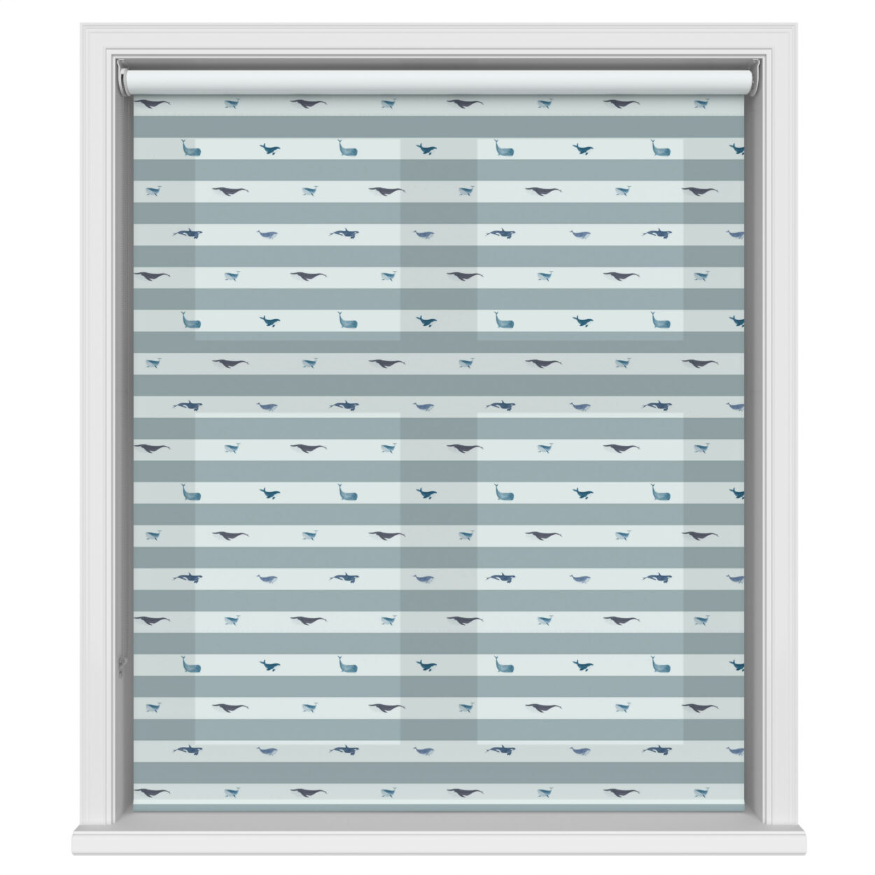 Sophie Allport Whale Stripe Deep Duckegg - Image 2
