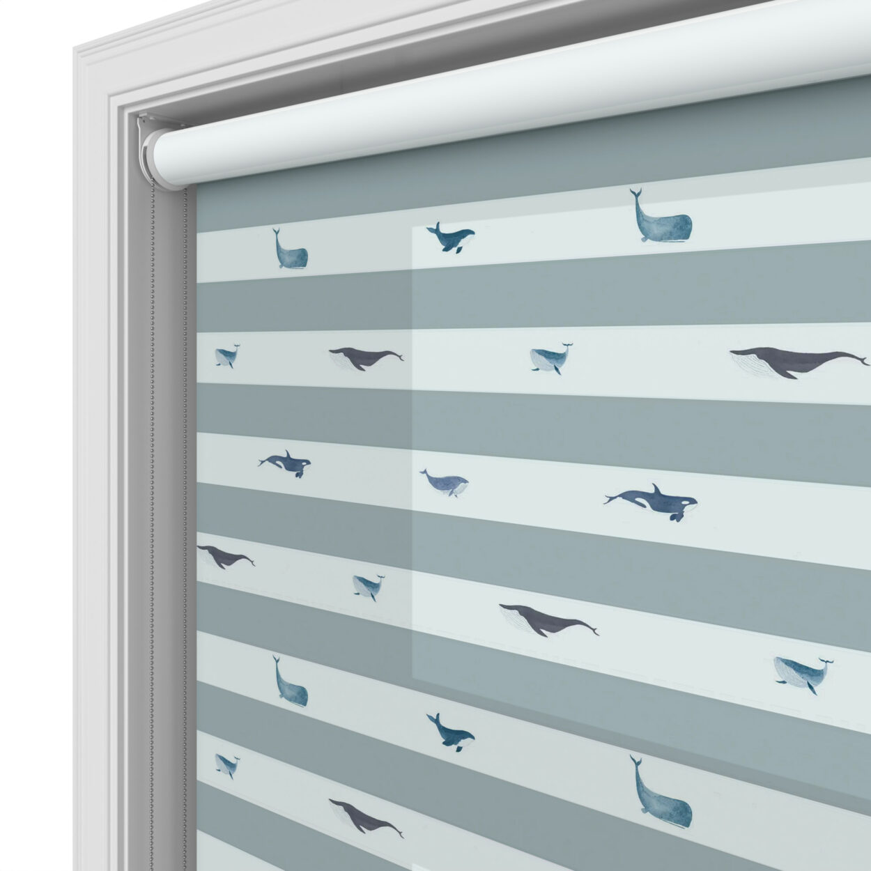 Sophie Allport Whale Stripe Deep Duckegg - Image 5