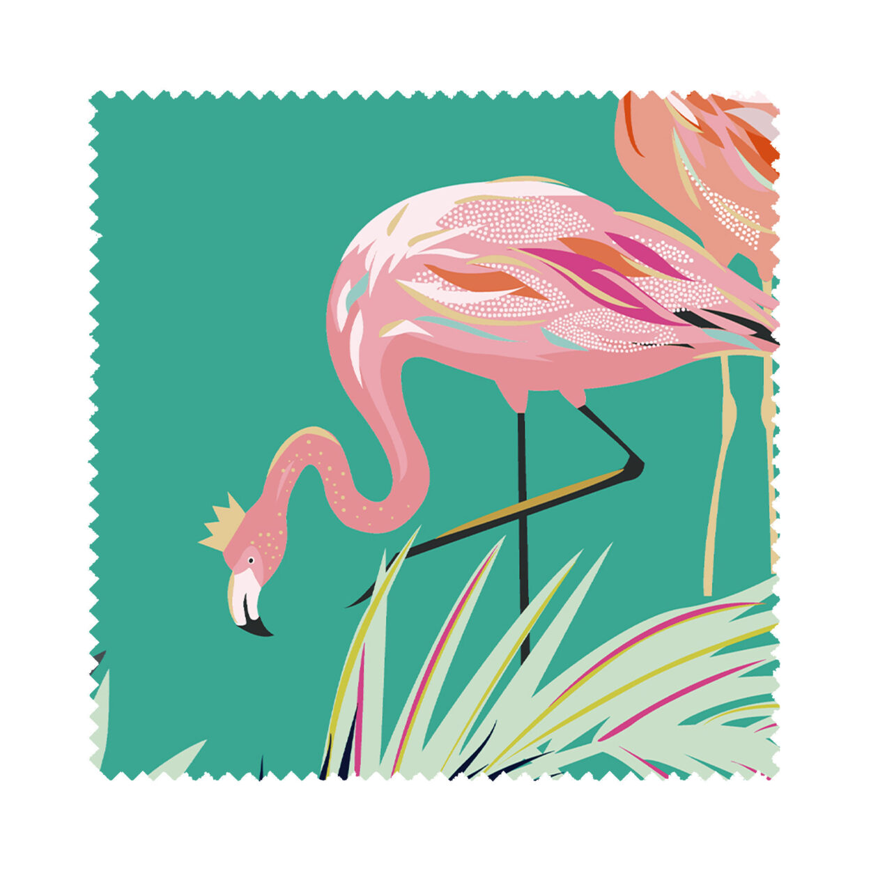 Sara Miller Flamingo Border Green Motorised - Image 7