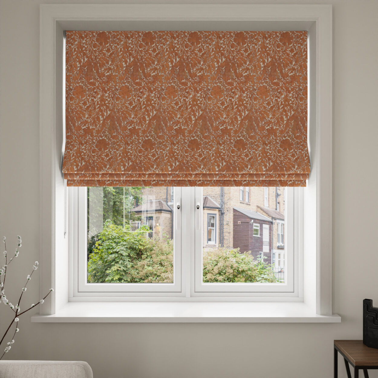 William Morris At Home Compton Silhouette Velvet Terracotta