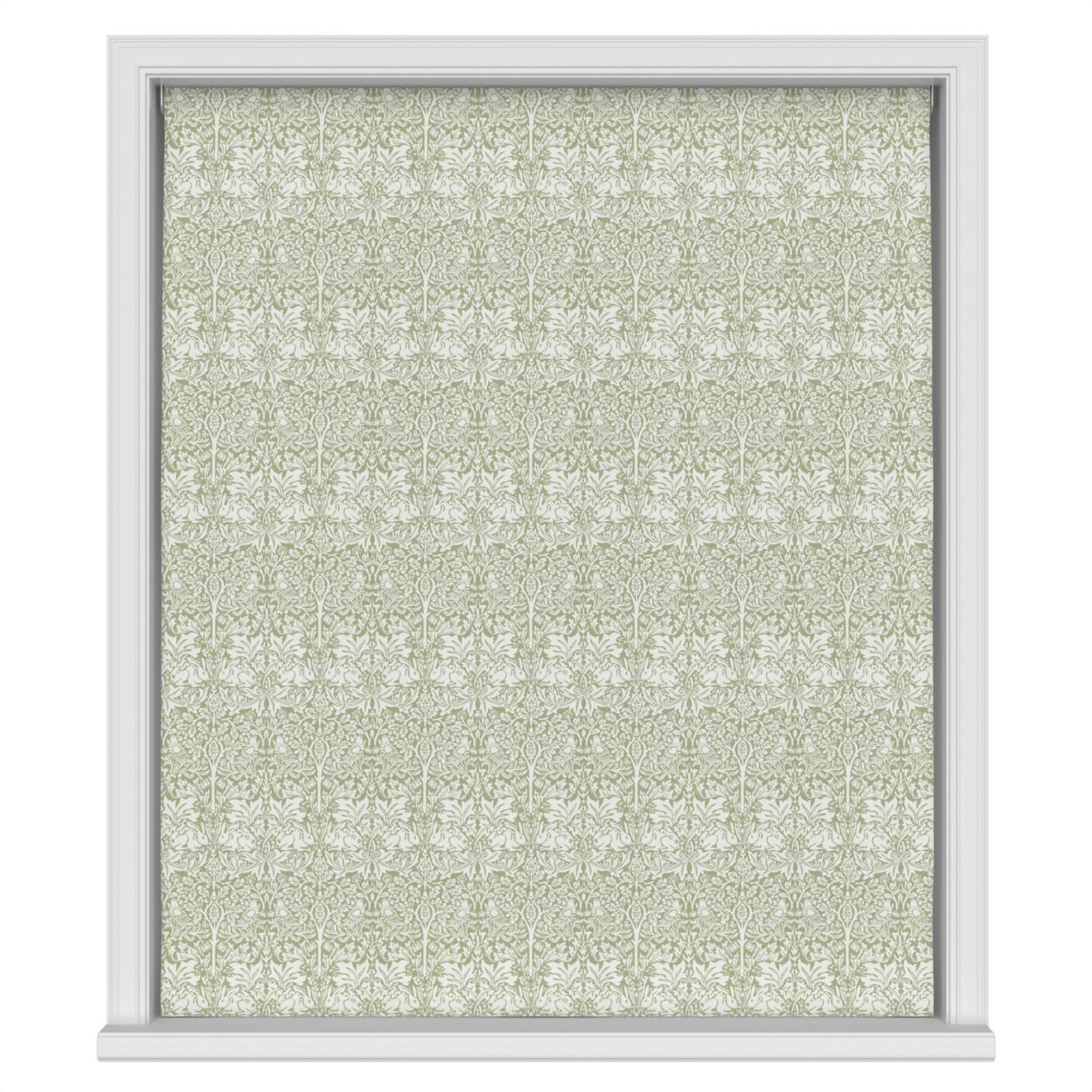 William Morris At Home Brother Rabbit Woven Sage Motorised - Image 2