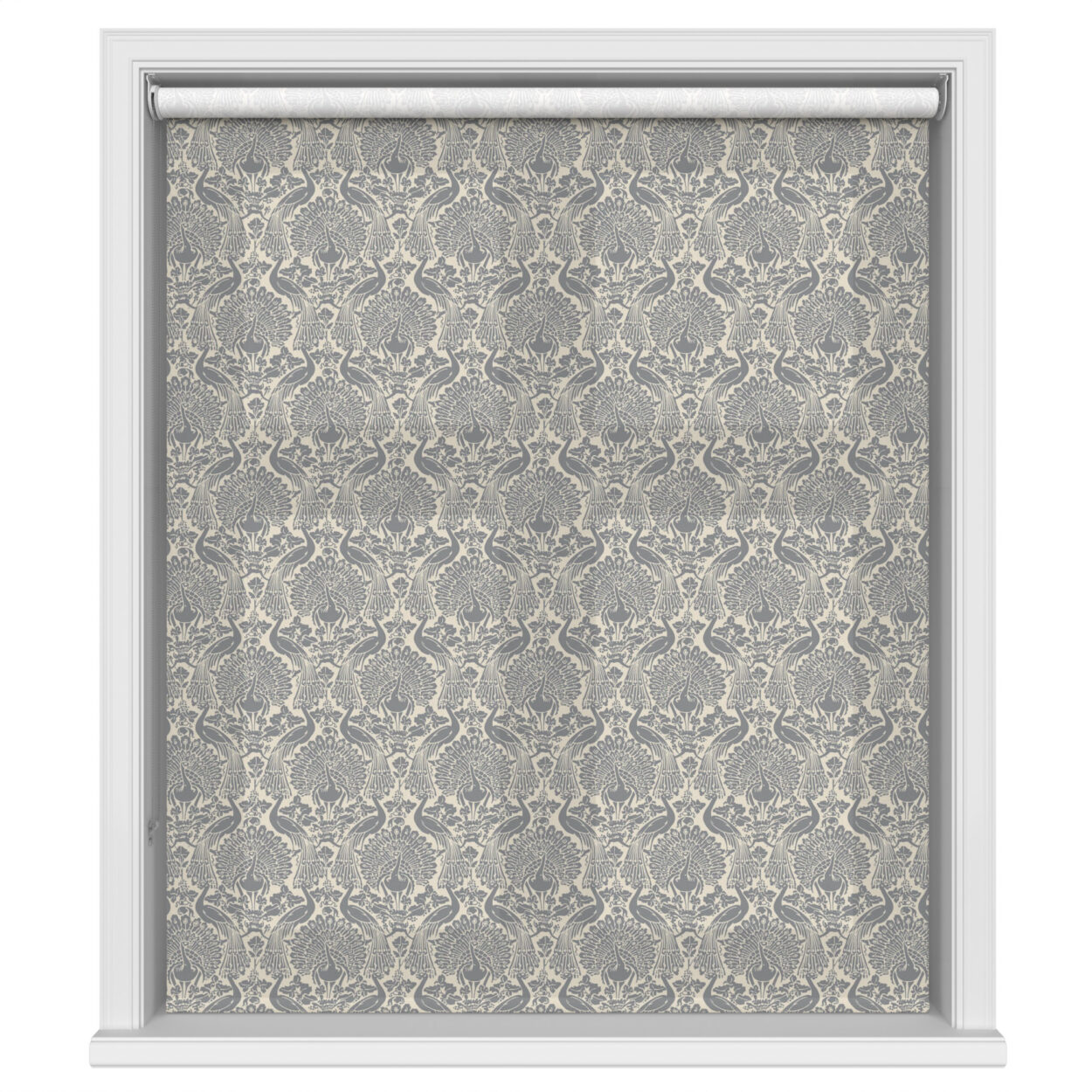 Laura Ashley Peacock Damask Steel - Image 2
