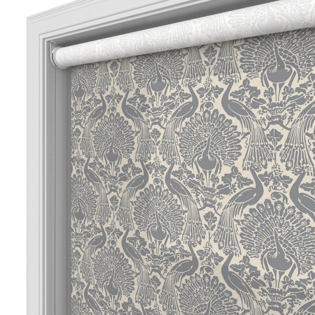 Laura Ashley Peacock Damask Steel - Image 4