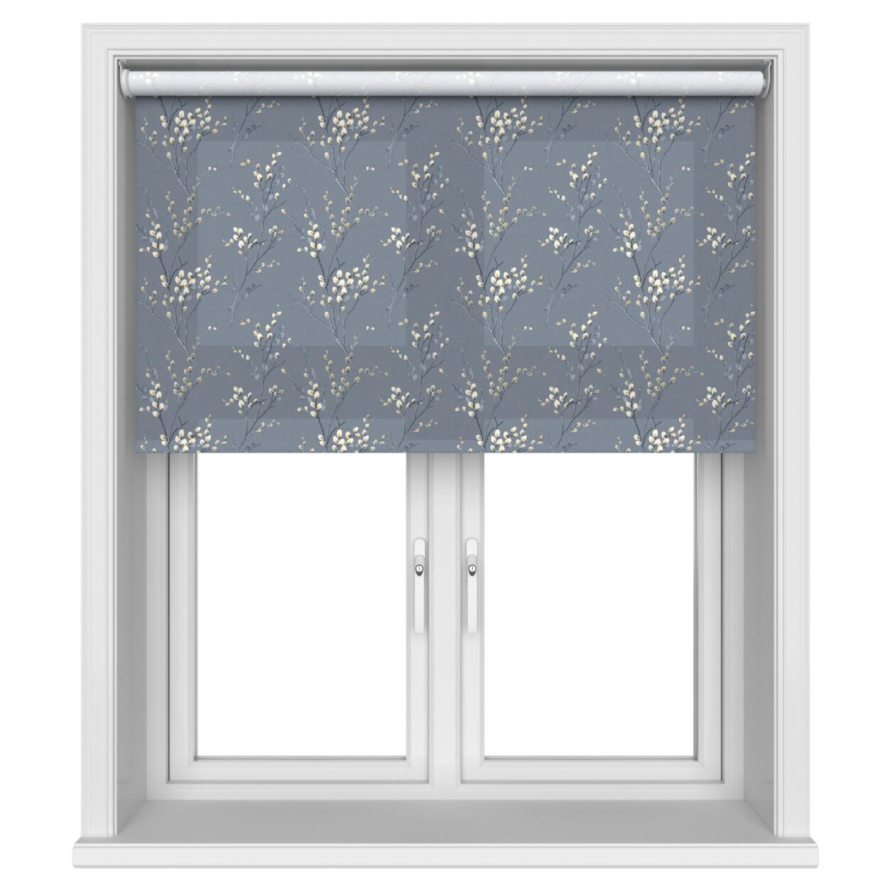 Laura Ashley Pussy Willow Dark Seaspray Motorised