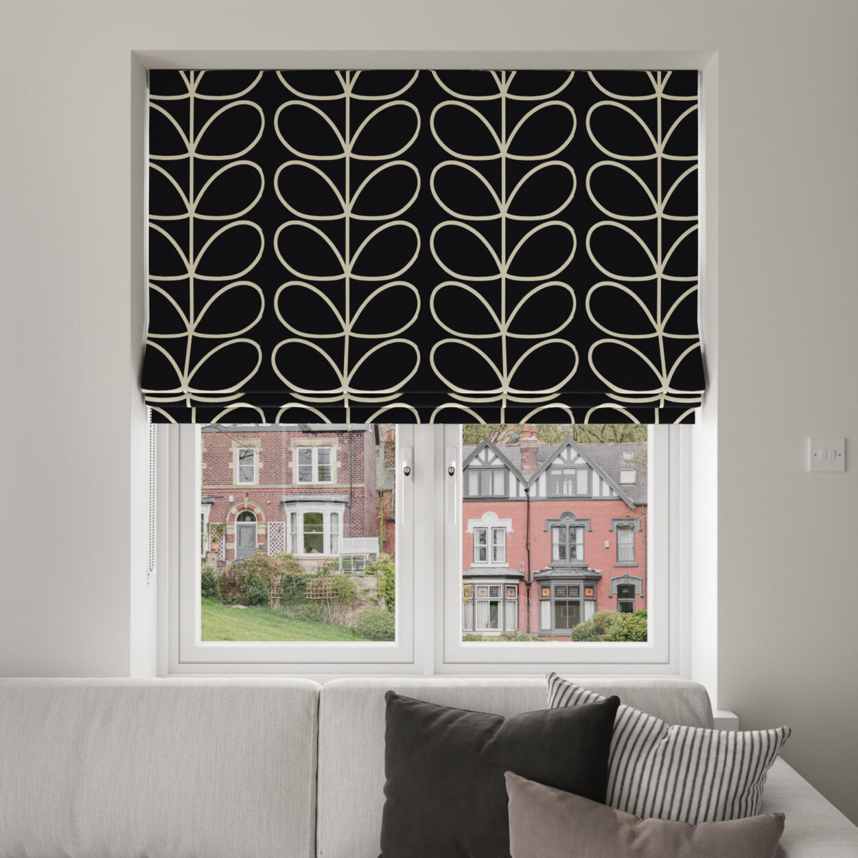 Orla Kiely Jumbo Linear Stem Liquorice
