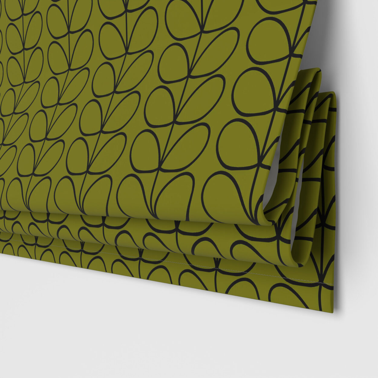 Orla Kiely Linear Stem Olive & Black Motorised