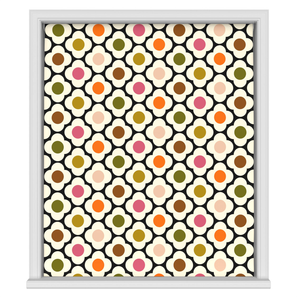 Orla Kiely Spot Flower Red Multi Motorised - Image 2