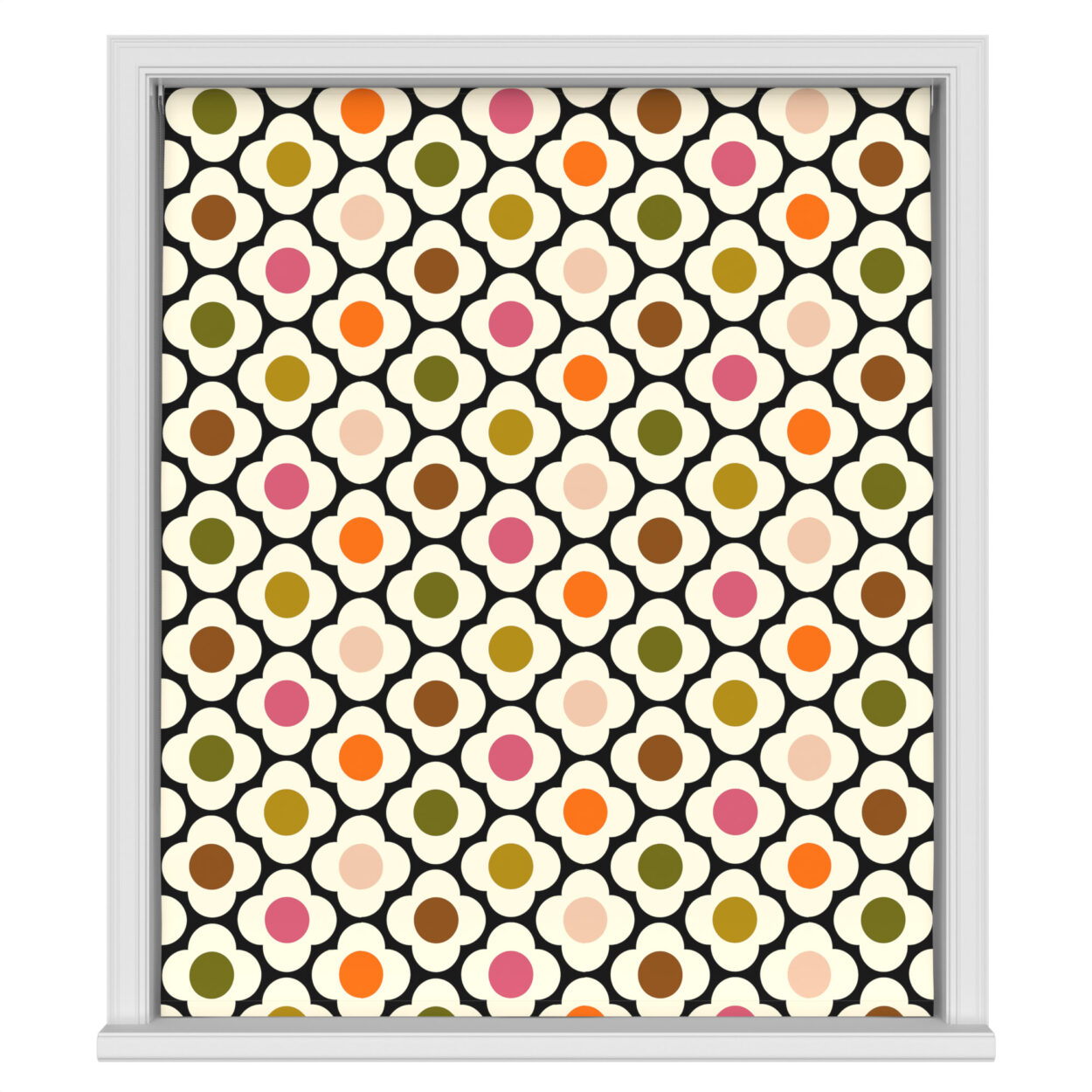 Orla Kiely Spot Flower Red Multi - Image 3