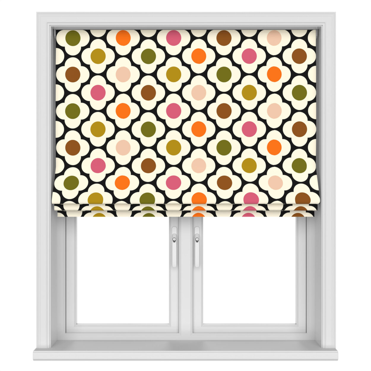 Orla Kiely Spot Flower Red Multi Motorised - Image 3