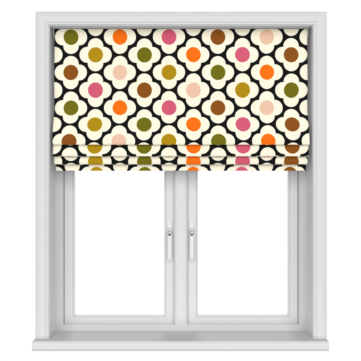 Orla Kiely Spot Flower Red Multi Motorised - Image 4