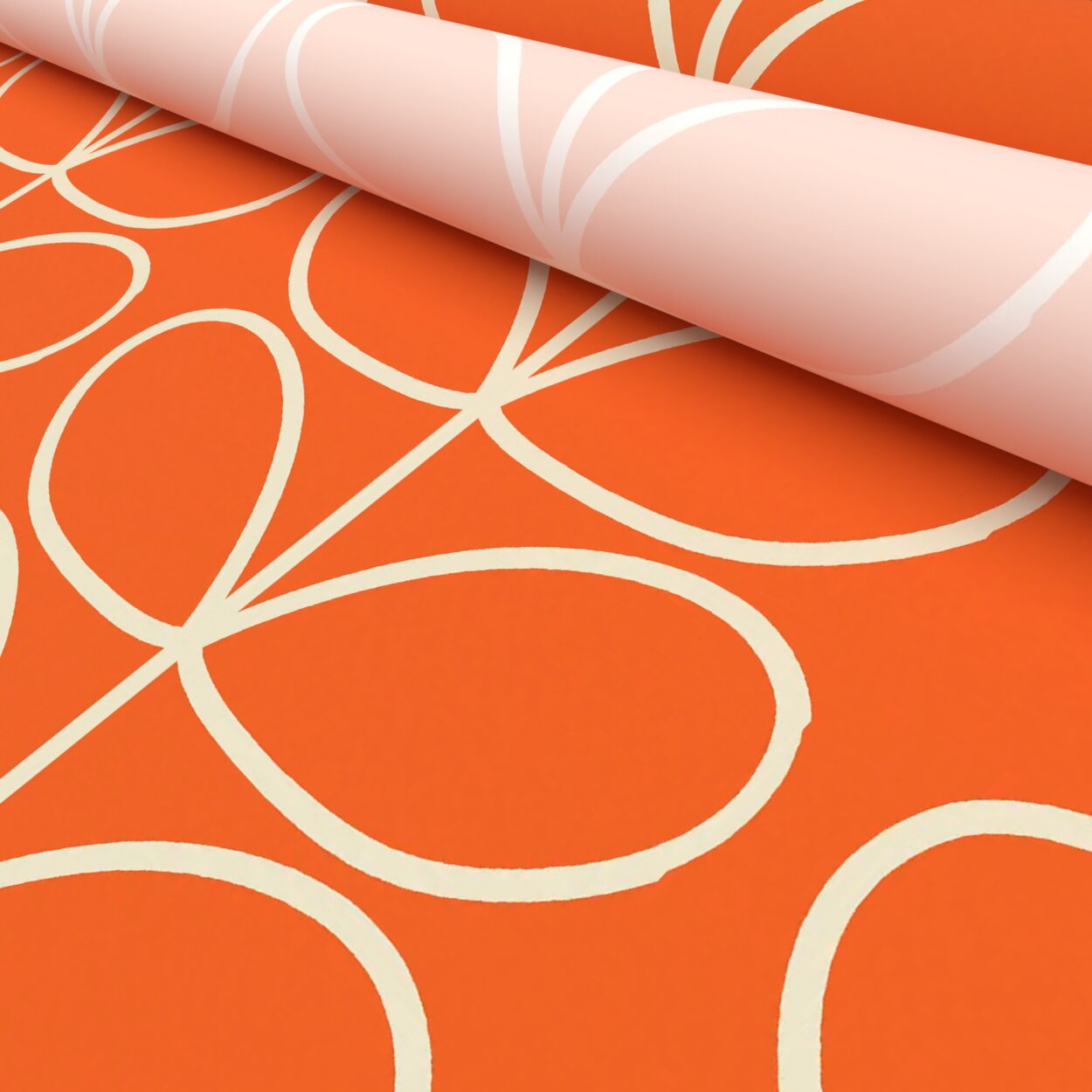 Orla Kiely Jumbo Linear Stem Persimmon Motorised - Image 5