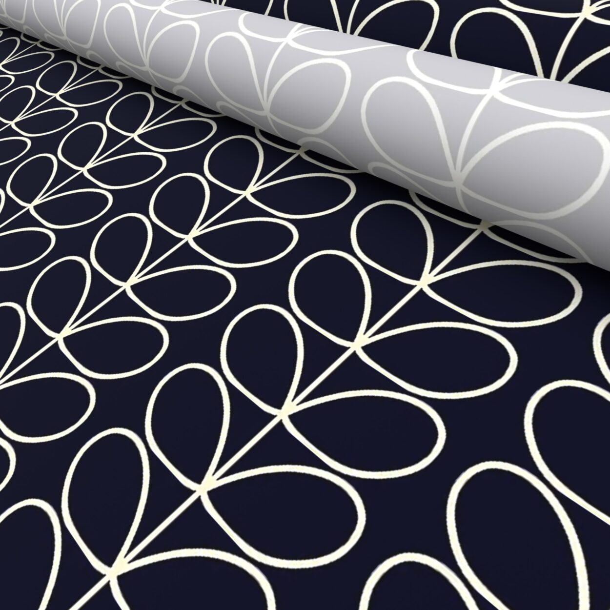 Orla Kiely Linear Stem Navy Whale - Image 5
