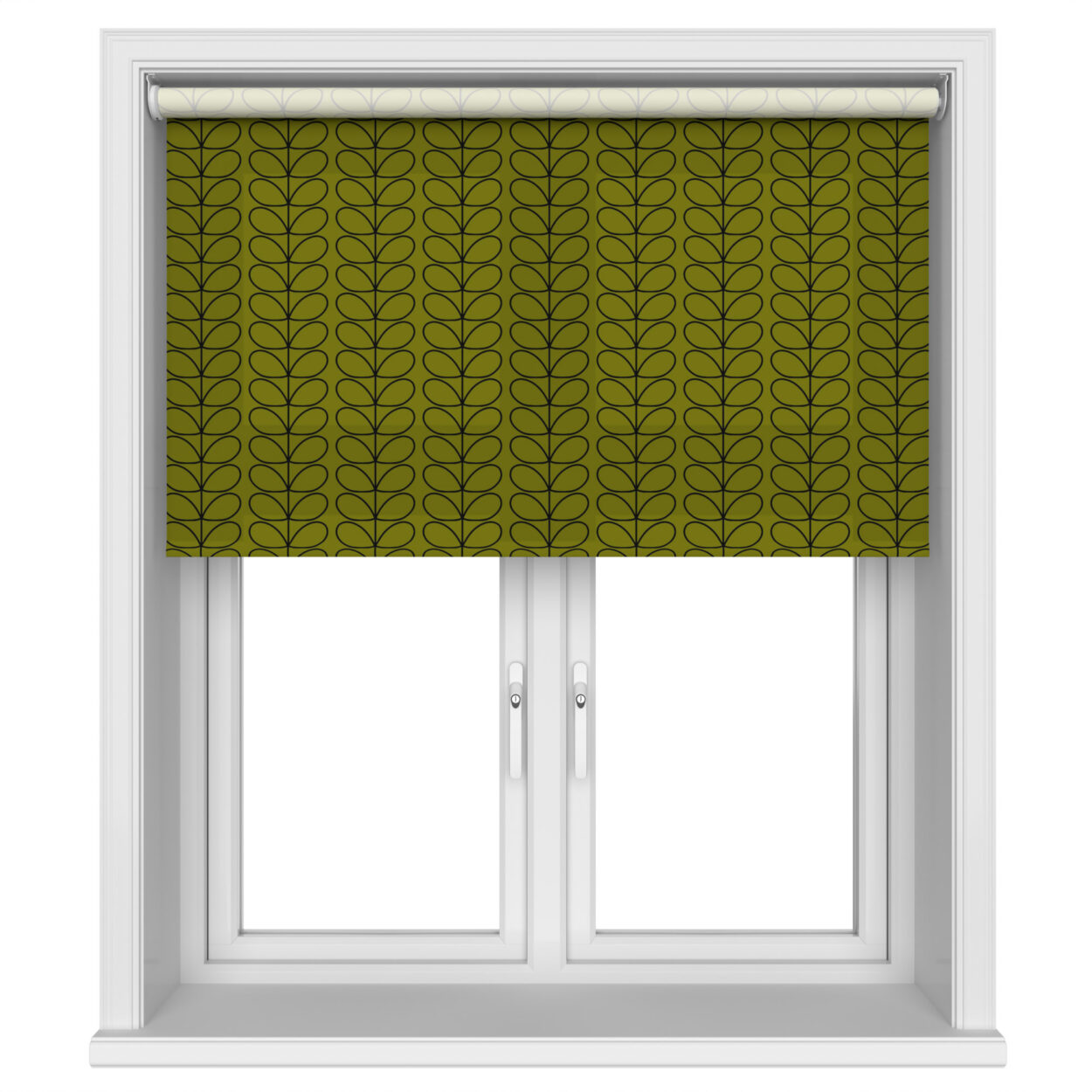 Orla Kiely Linear Stem Olive & Black Motorised