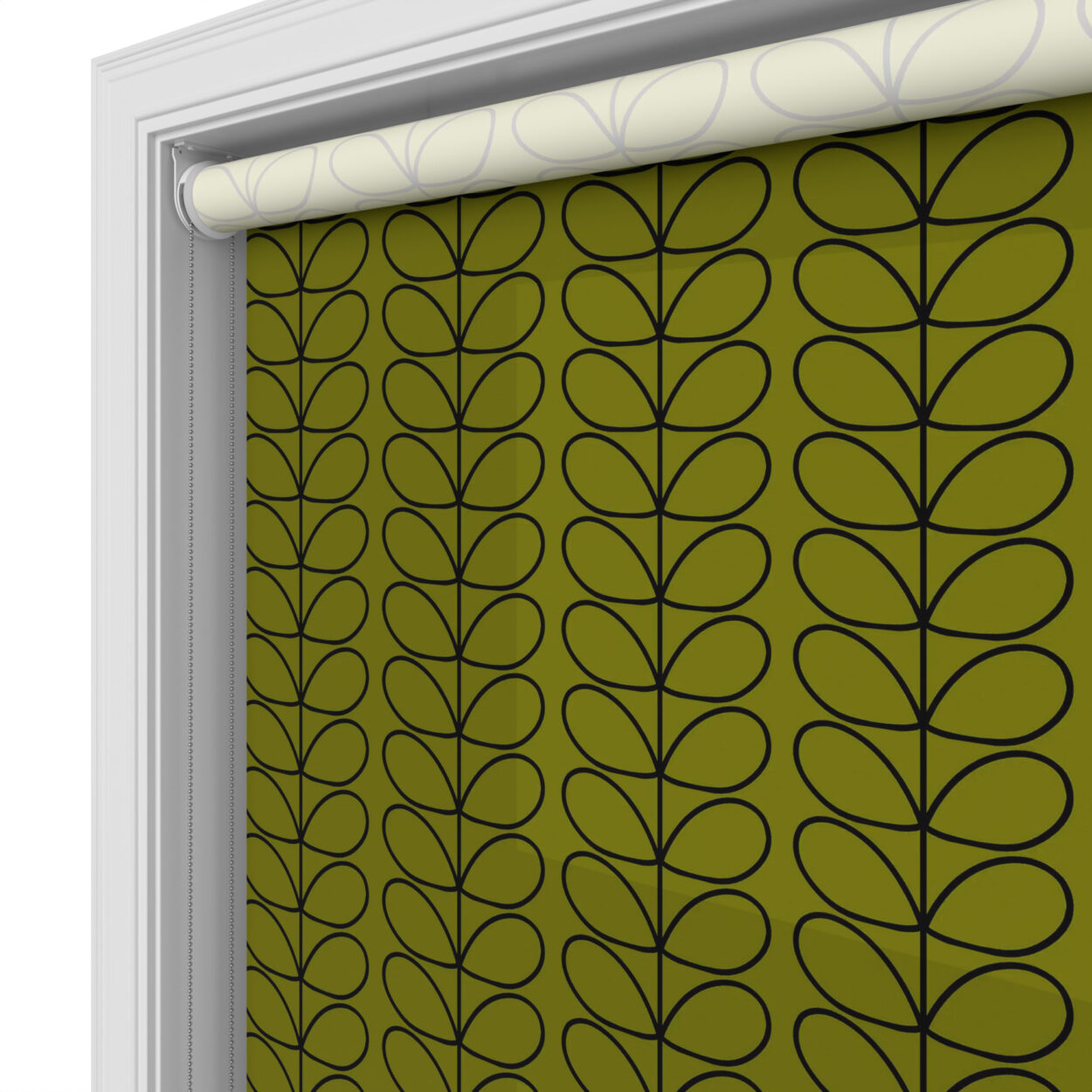 Orla Kiely Linear Stem Olive & Black - Image 4