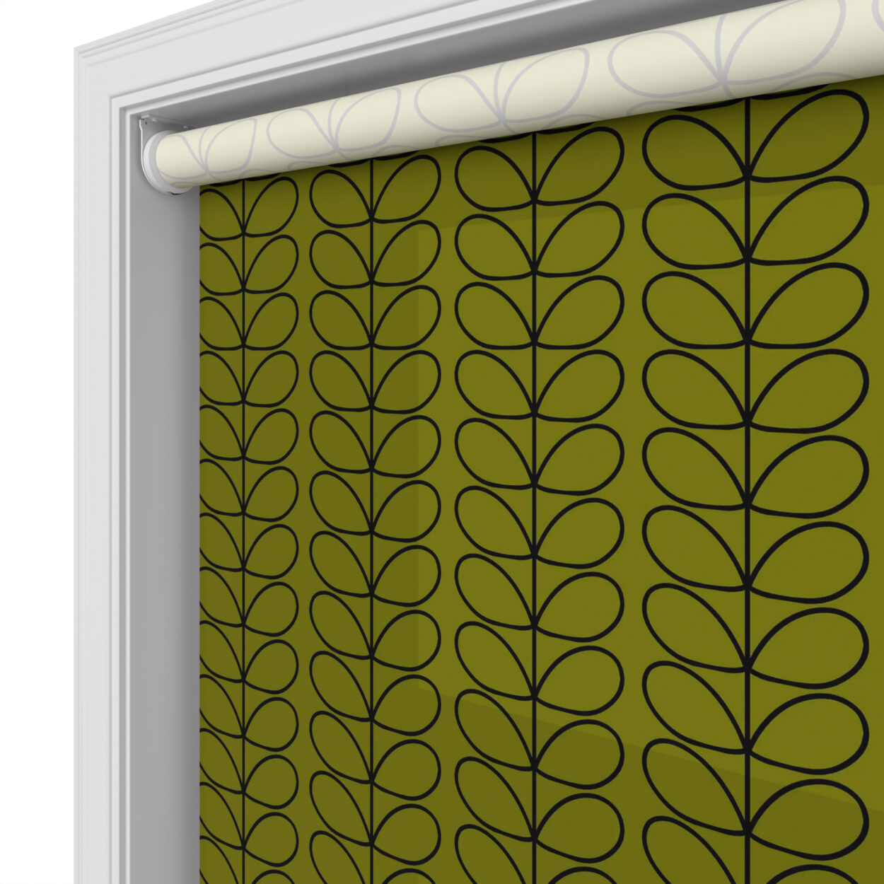 Orla Kiely Linear Stem Olive & Black Motorised - Image 4