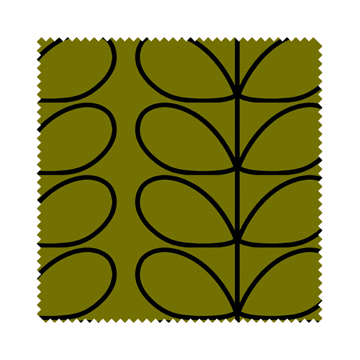 Orla Kiely Linear Stem Olive & Black - Image 6