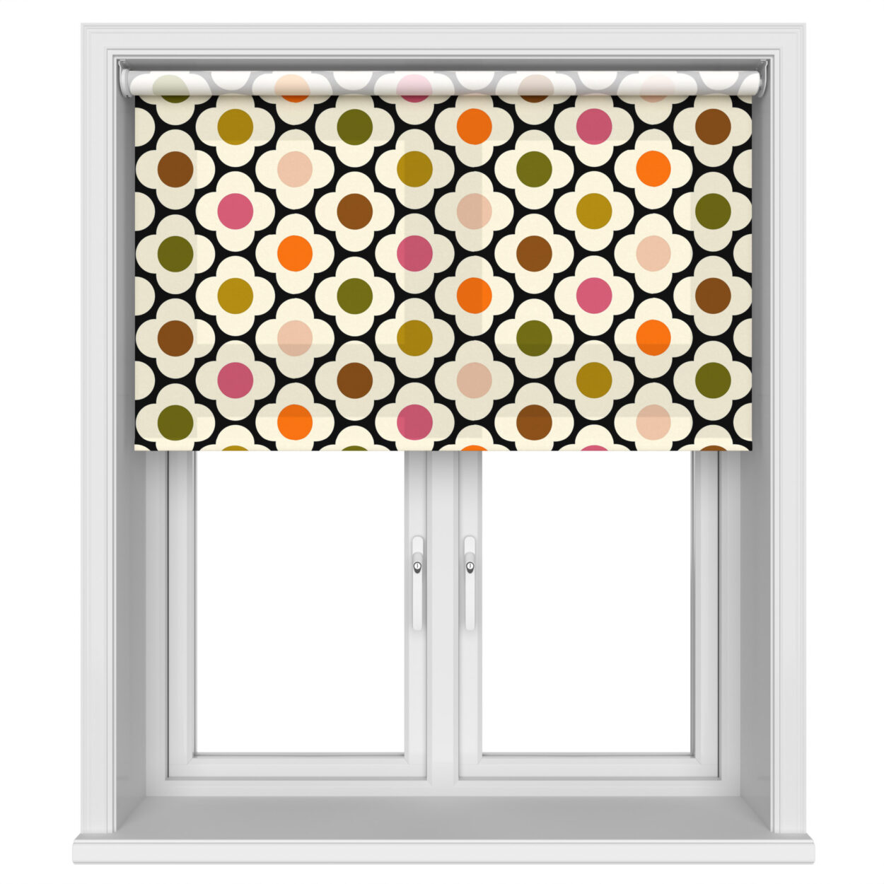 Orla Kiely Spot Flower Red Multi Motorised