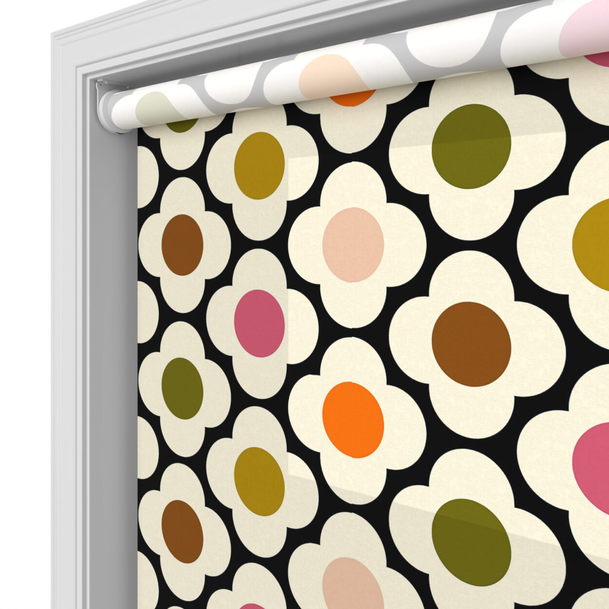 Orla Kiely Spot Flower Red Multi Motorised - Image 4