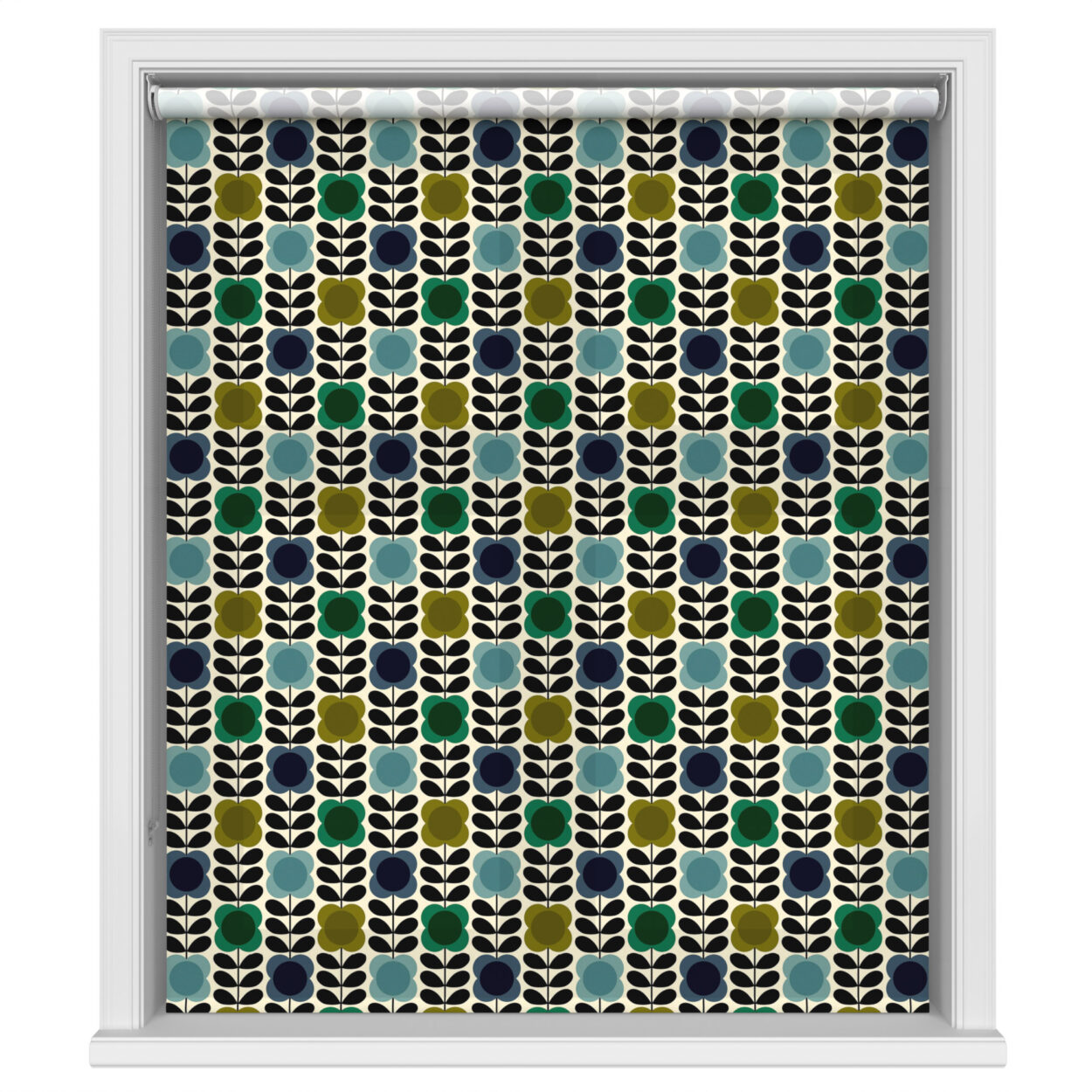 Orla Kiely Spot Flower Stem Blue & Green - Image 2