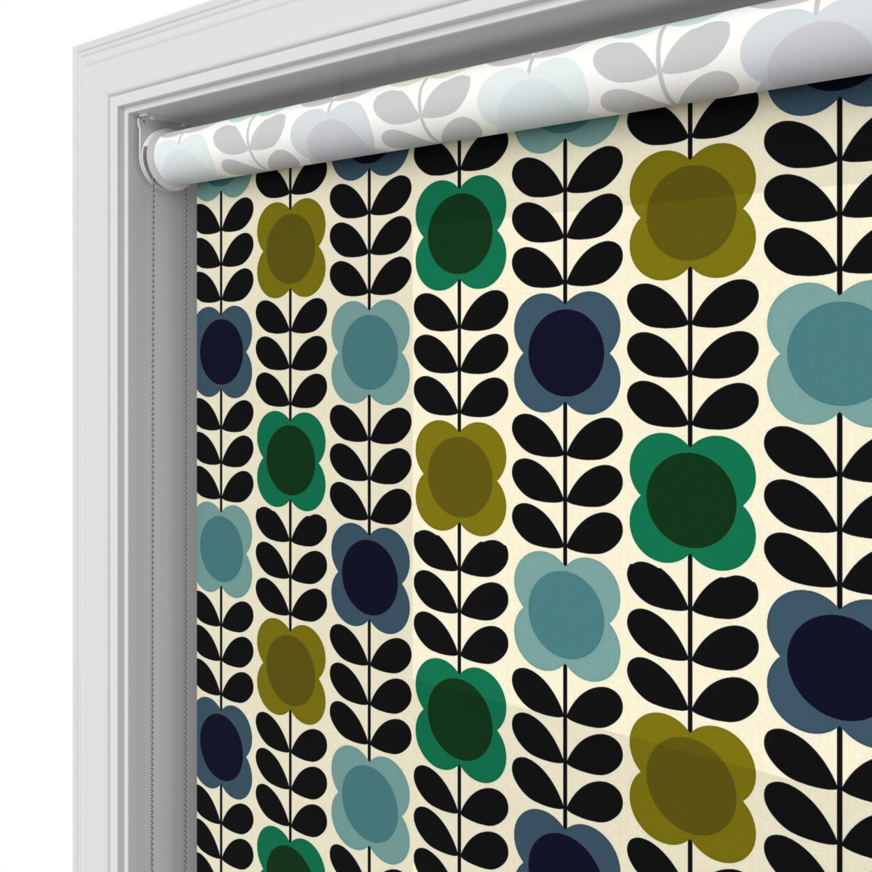 Orla Kiely Spot Flower Stem Blue & Green - Image 4