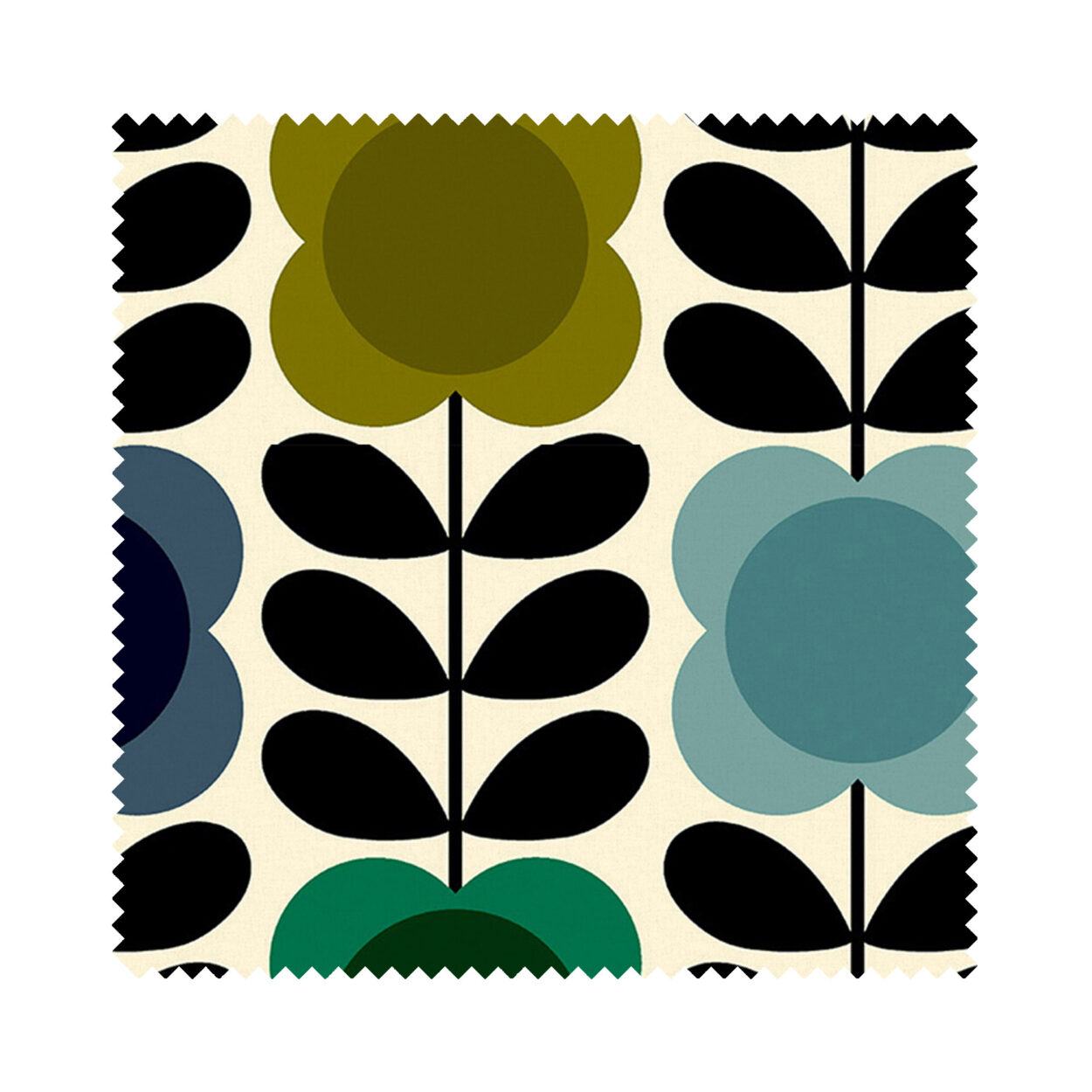 Orla Kiely Spot Flower Stem Blue & Green - Image 6