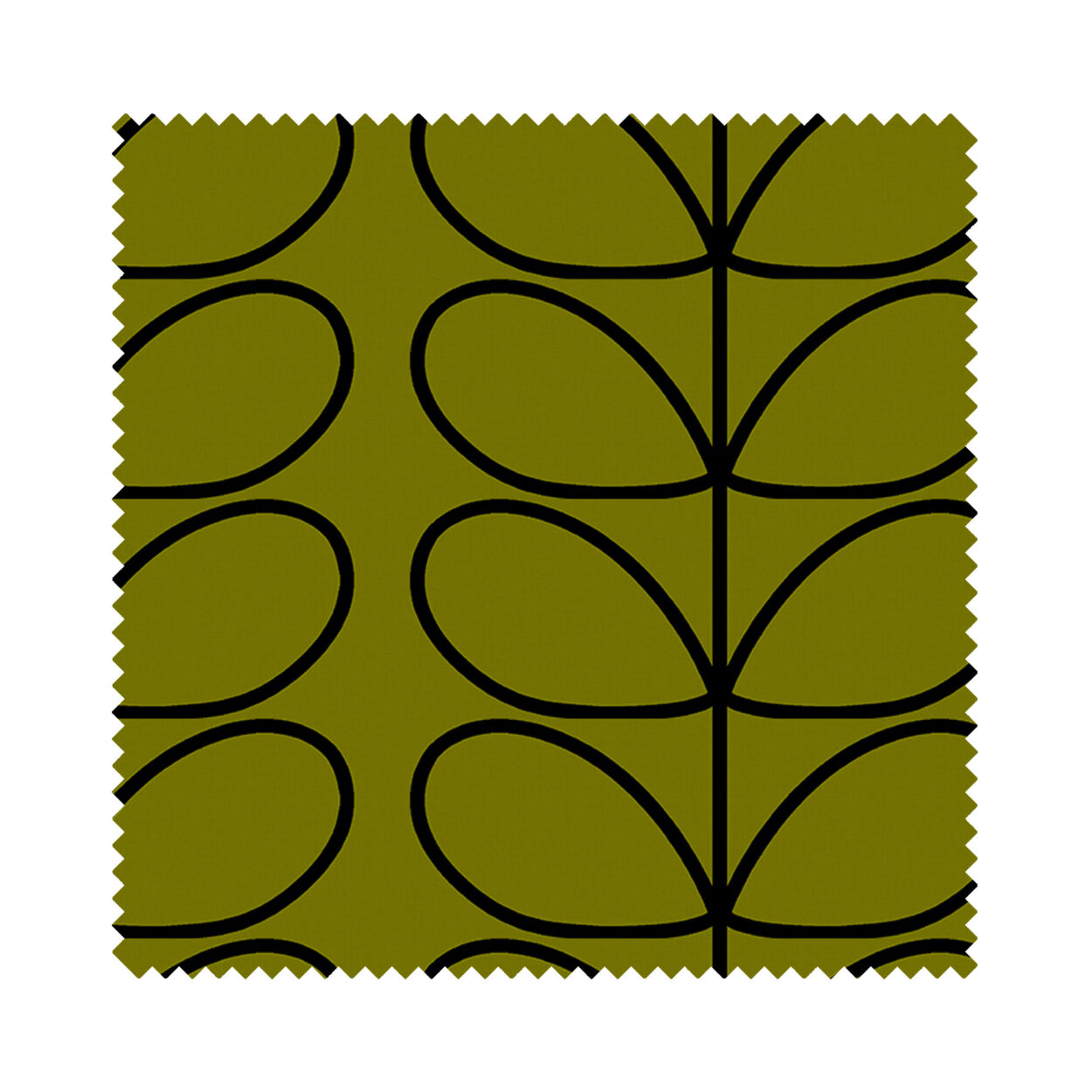 Orla Kiely Linear Stem Olive & Black - Image 6