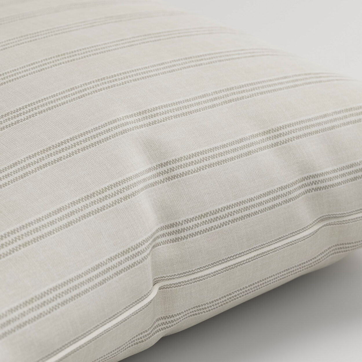 Emily Bond George Stripe Linen Cushion - Image 2