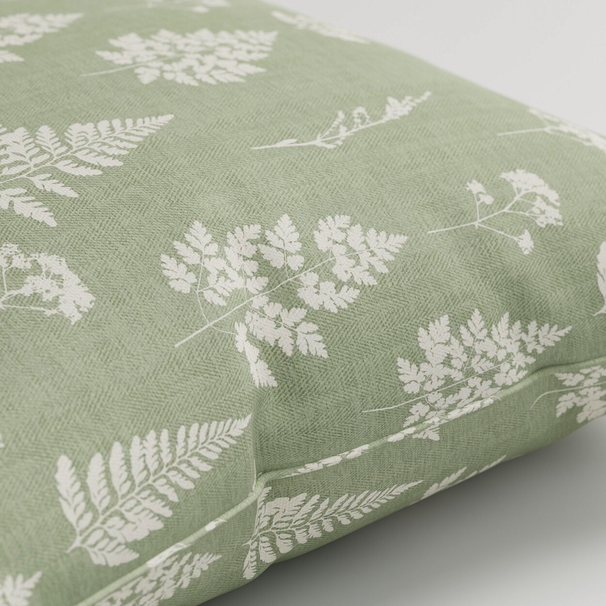 Emily Bond Tynesfield Sage Cushion - Image 2