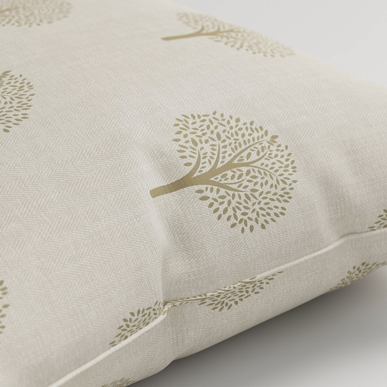Emily Bond Yew Tree Linen Cushion - Image 2