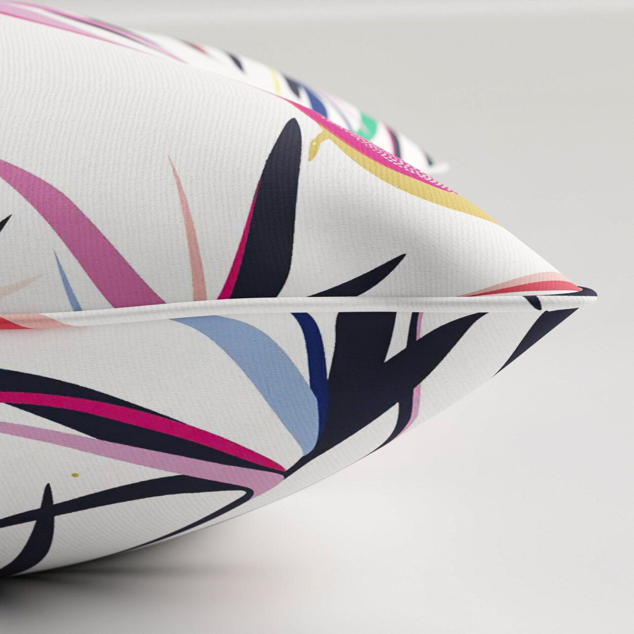 Sara Miller Bamboo White Cushion - Image 3