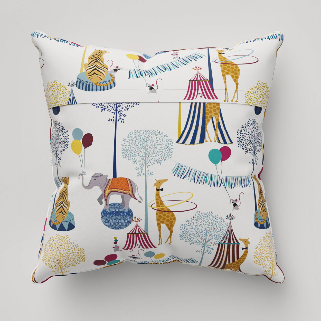 Sara Miller Circus White Cushion - Image 4