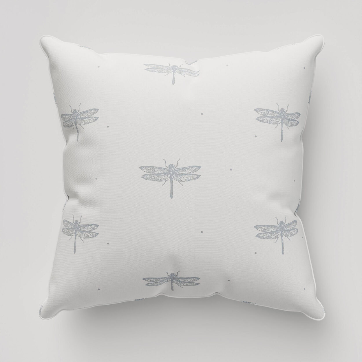 Sara Miller Dragonfly White Cushion