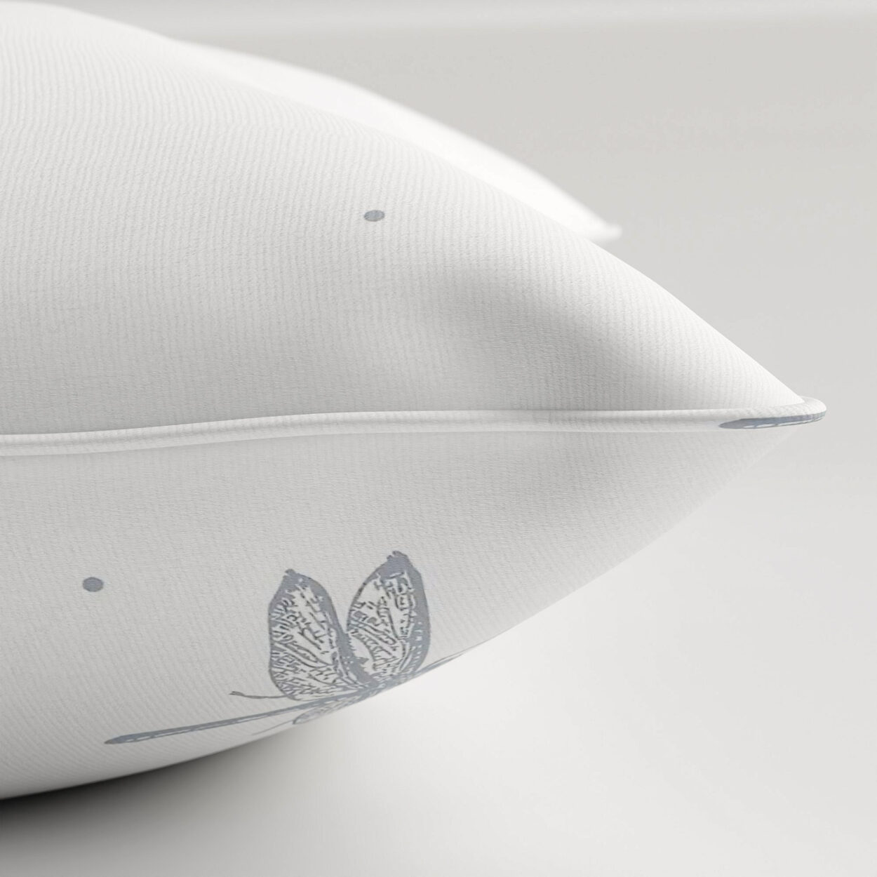 Sara Miller Dragonfly White Cushion - Image 3