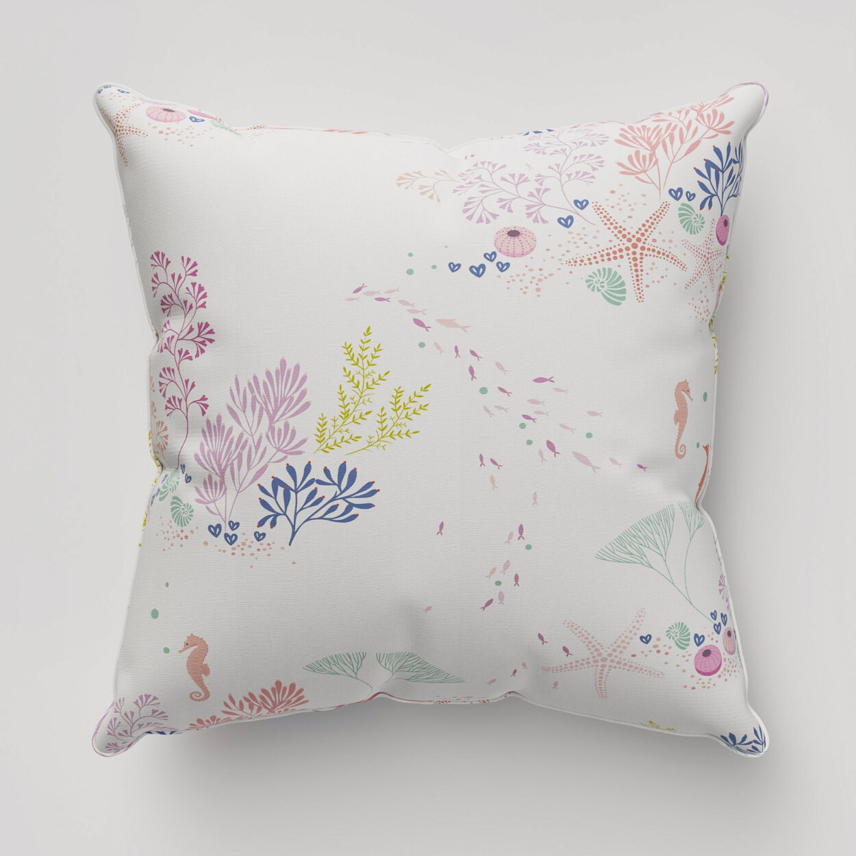 Sara Miller Underwater White Cushion