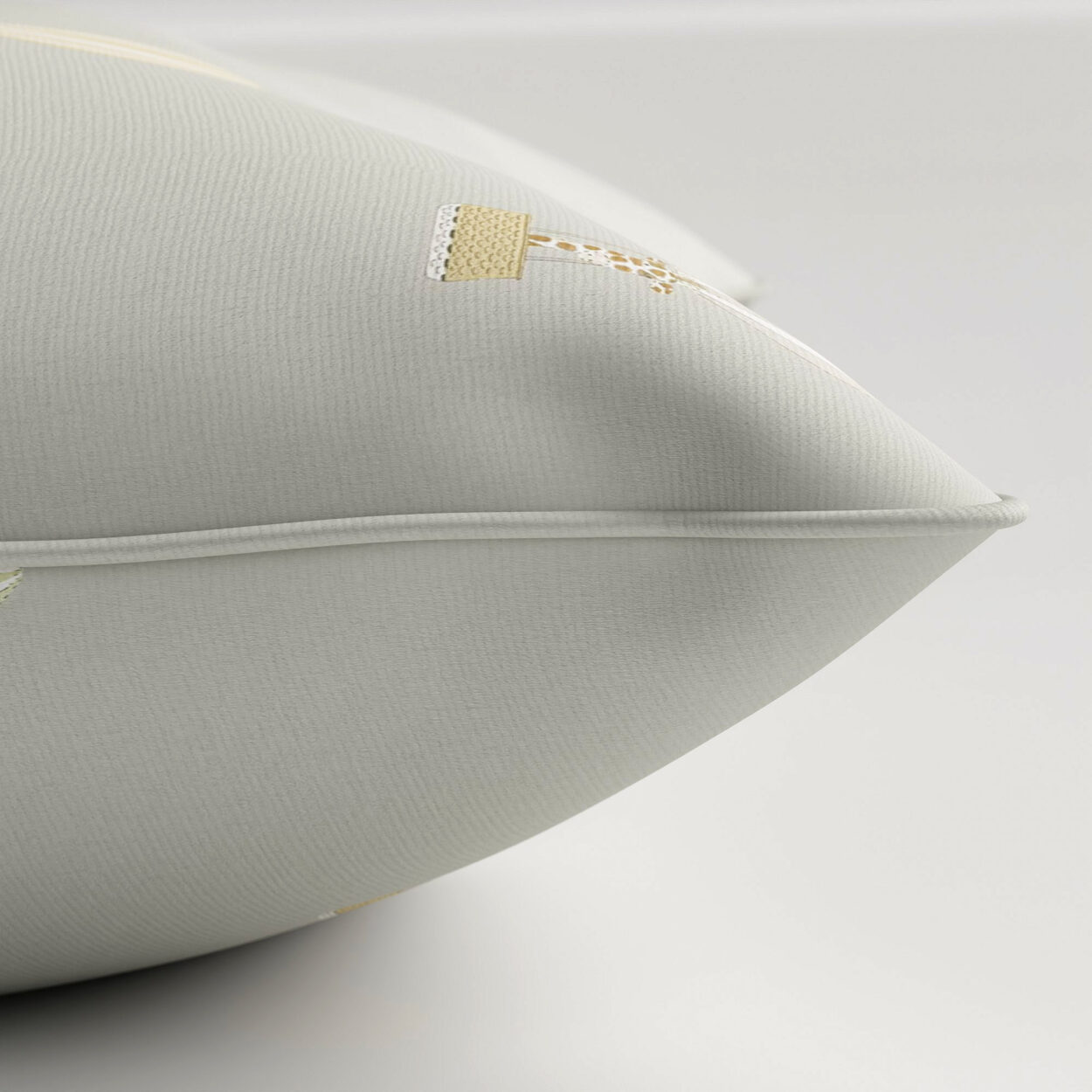 Sophie Allport Bears & Balloons Mint Grey Cushion - Image 3