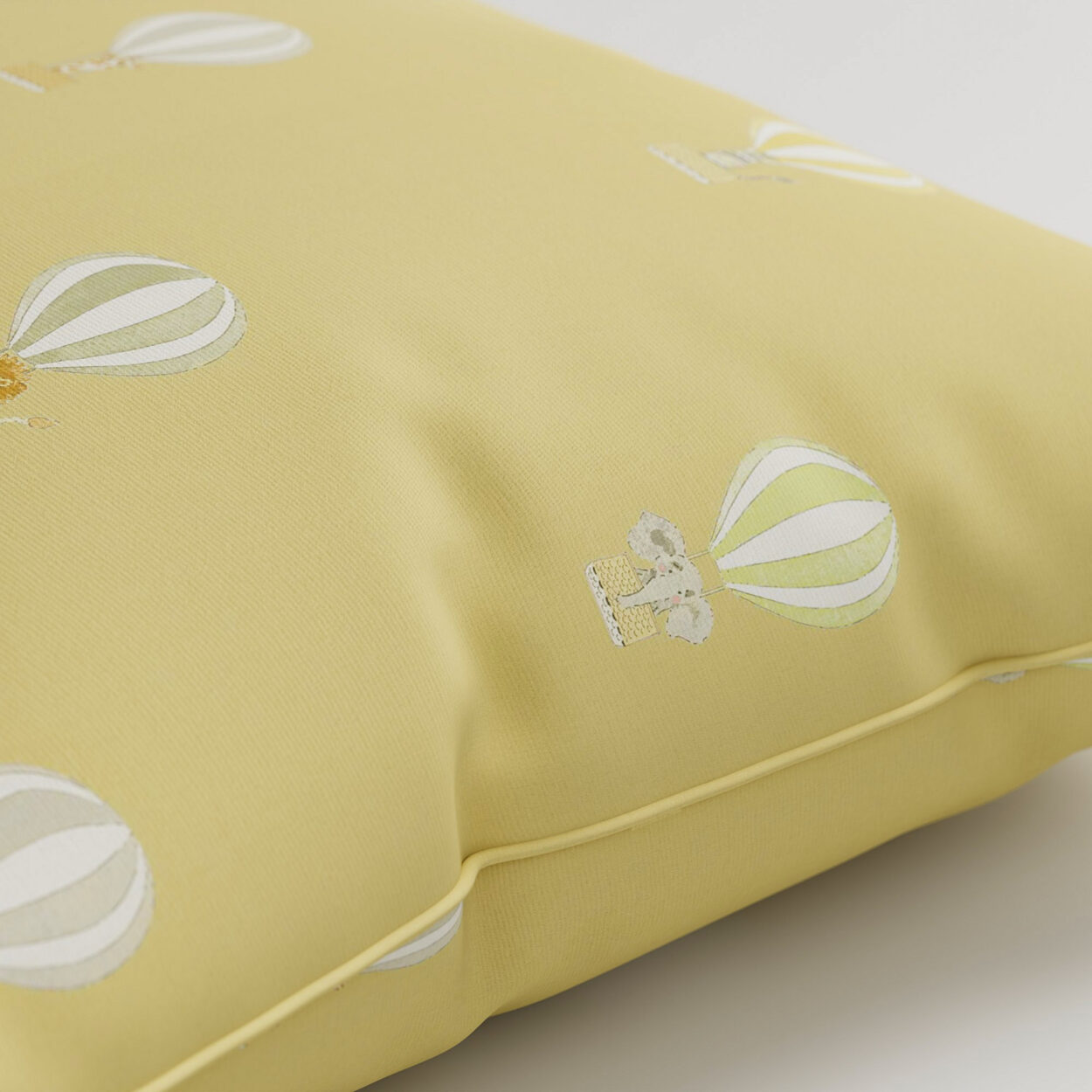 Sophie Allport Bears & Balloons Pale Rust Gold Cushion - Image 2
