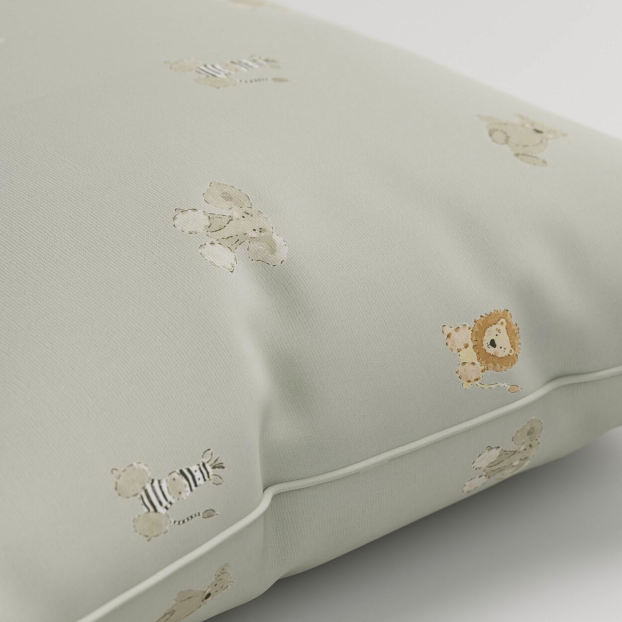 Sophie Allport Bears Sage Green Cushion - Image 2